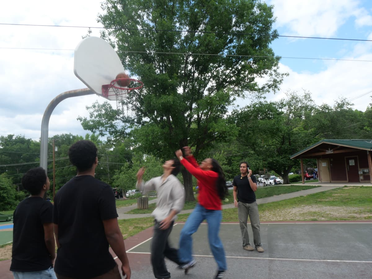 Group celebrating together